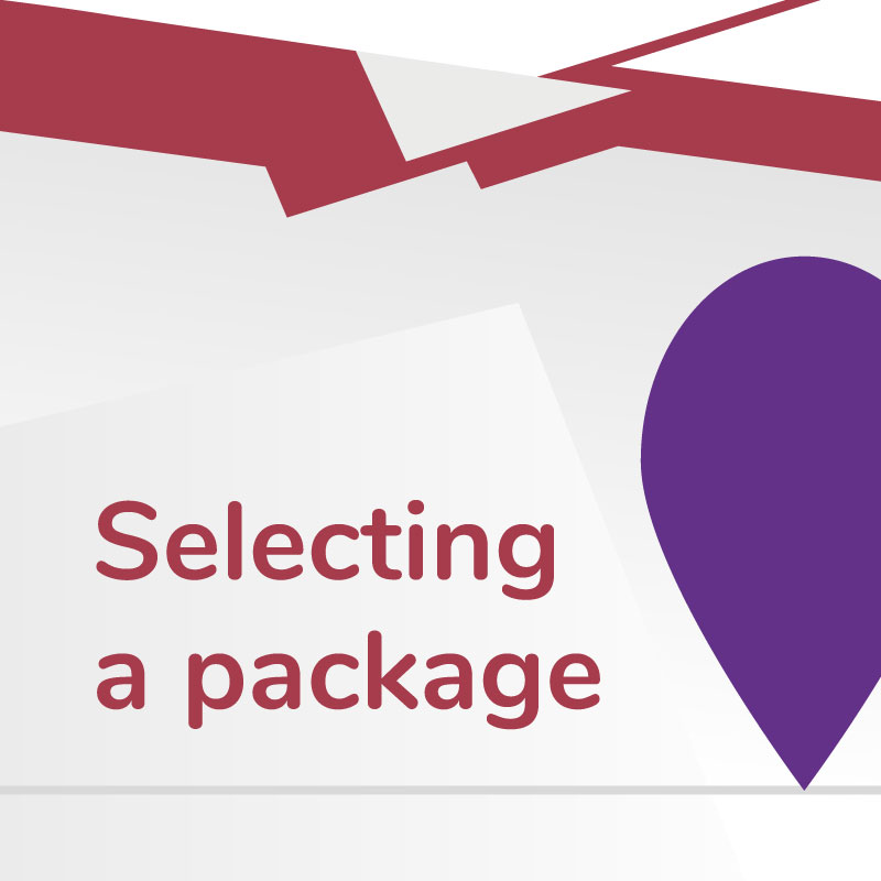 Selecting a package Link to Selecting a Package